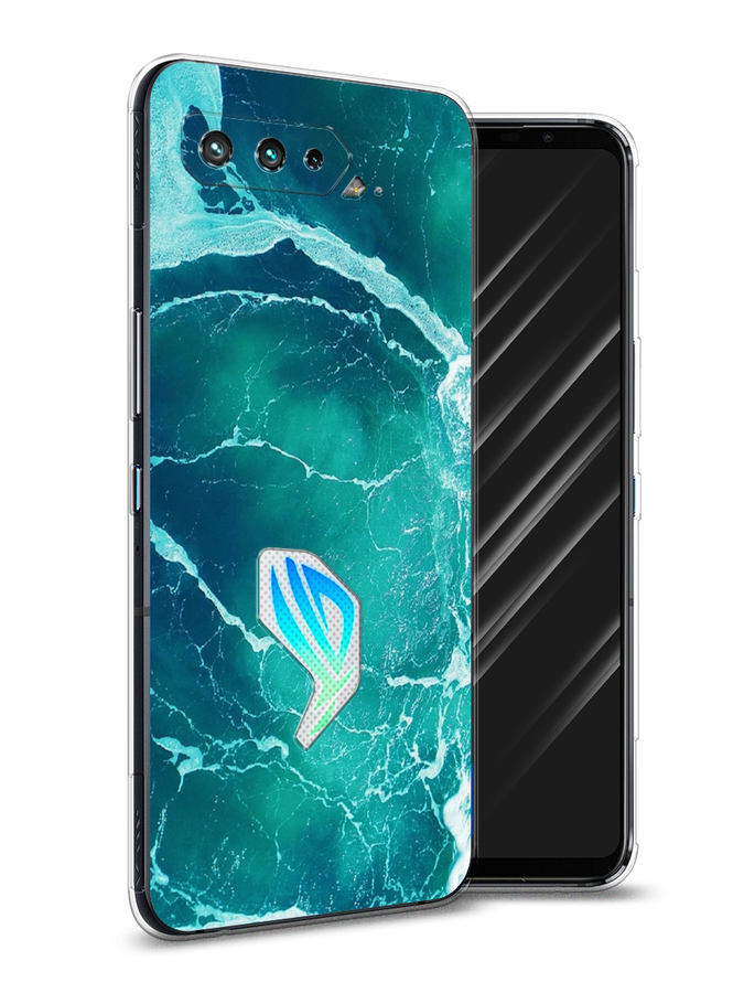 

Чехол Awog на Asus ROG Phone 5 "Изумрудный океан", Голубой;синий, 44250-4