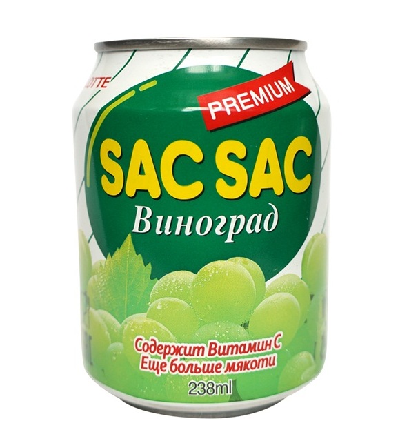 Напиток сокосодержащий Sac sac Виноград 238 мл 147₽