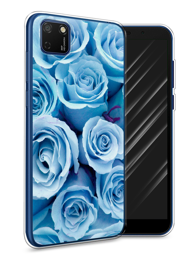 

Чехол Awog на Honor 9S "Лазурные розы", Голубой, 6102650-8