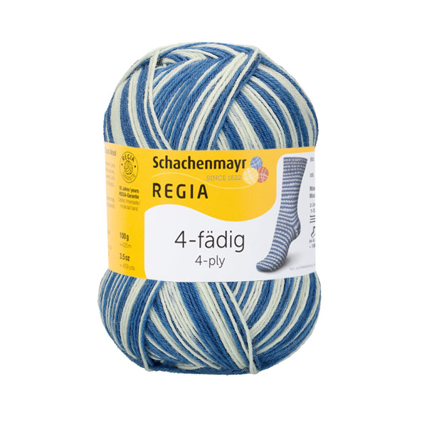 

Пряжа для вязания Regia 9801269 4-fadig (01740), Синий, Regia 4-fadig Color 100g