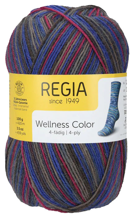 

Пряжа для вязания Regia 9801269 4-fadig (01312), Синий, Regia 4-fadig Color 100g