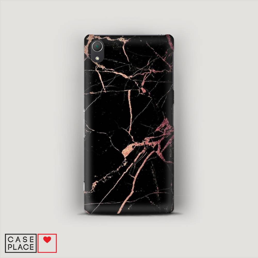 

Пластиковый чехол "Мрамор розовое золото" на Sony Xperia Z2