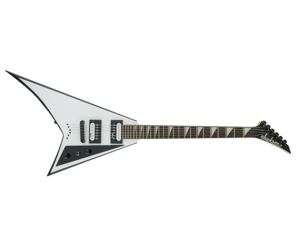 Электрогитара Jackson JS32 Rhoads White with Black Bevels