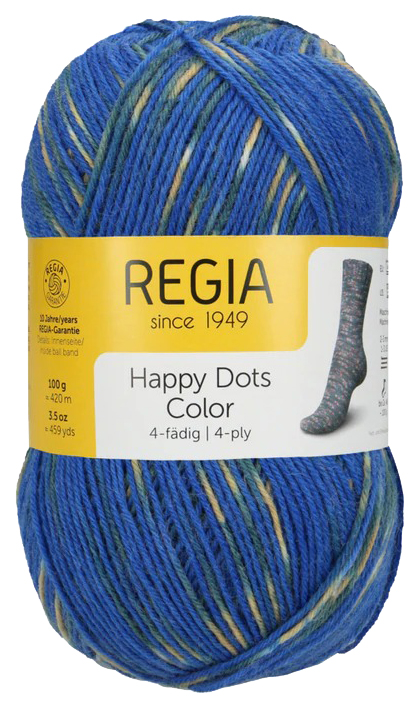 

Пряжа для вязания Regia 9801269 4-fadig (01281), Синий, Regia 4-fadig Color 100g