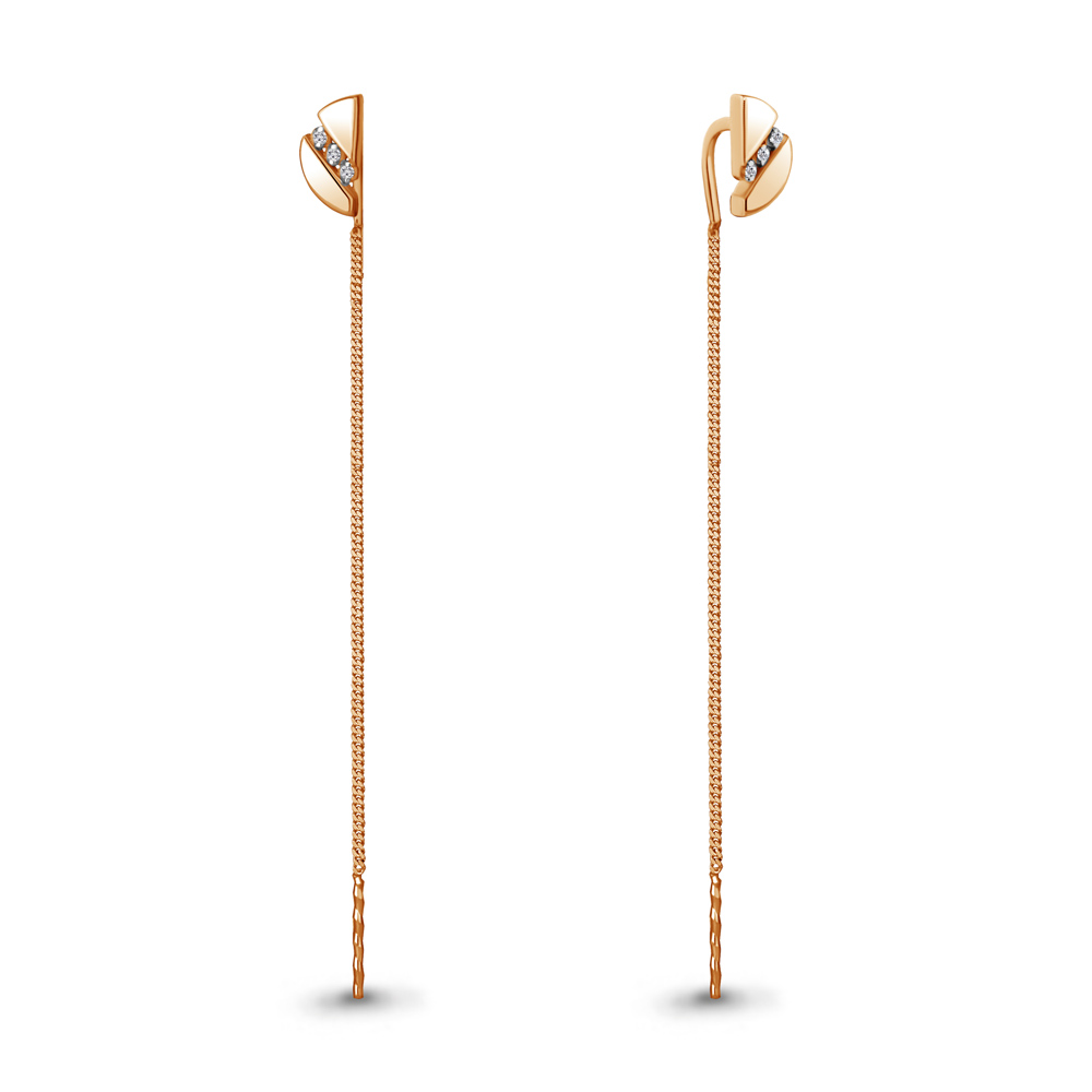 

Серьги из серебра с бриллиантом Aquamarine 040186_925_з, 040186_925_з
