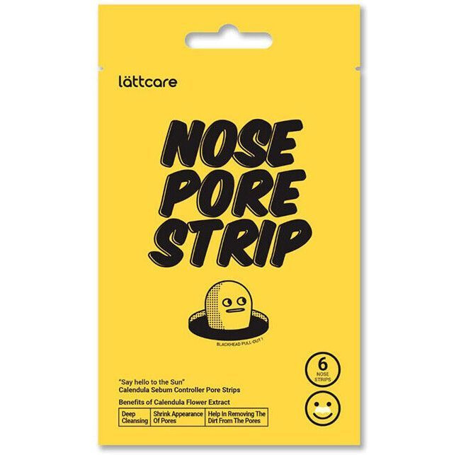 

Полоски для носа Lattcare очищающие с календулой Nose Pore Strip Calendula 6 шт, 194222000006