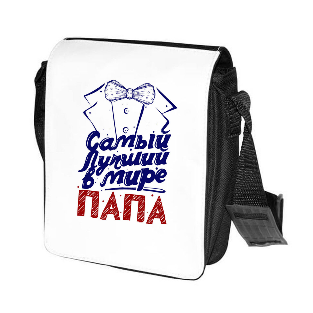 

Сумка унисекс CoolPodarok CN0151754 черно-белый, Черный;белый, CN0151754