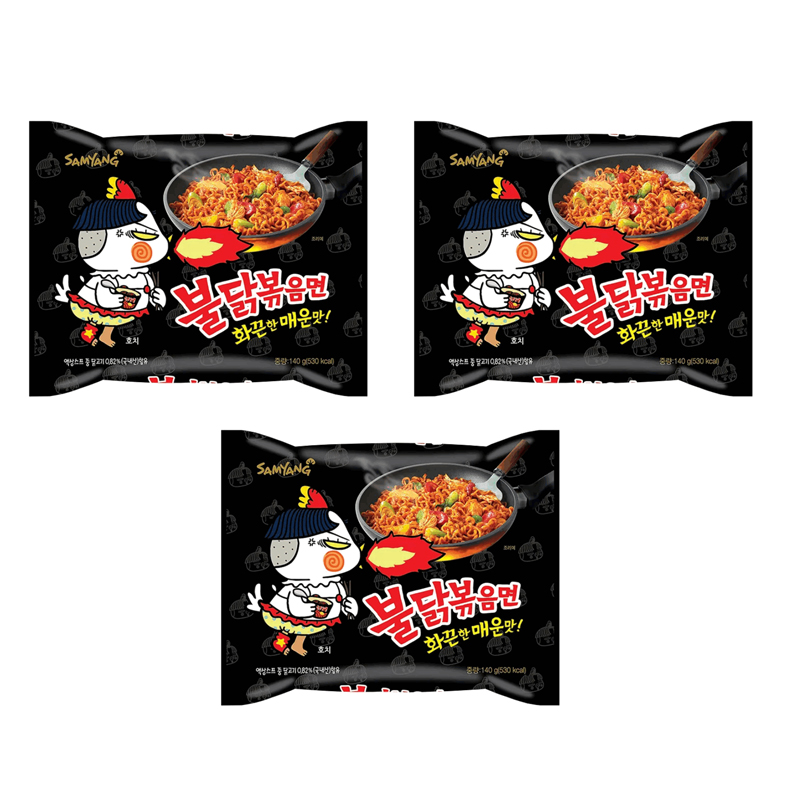 

Лапша Samyang быстрого приготовления с курицей острая (3 шт. по 140 г)