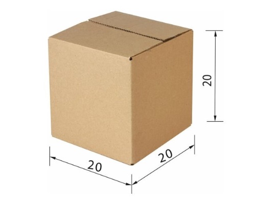Картонная коробка  Decoromir 20х20x20 см Т23 -1 штука