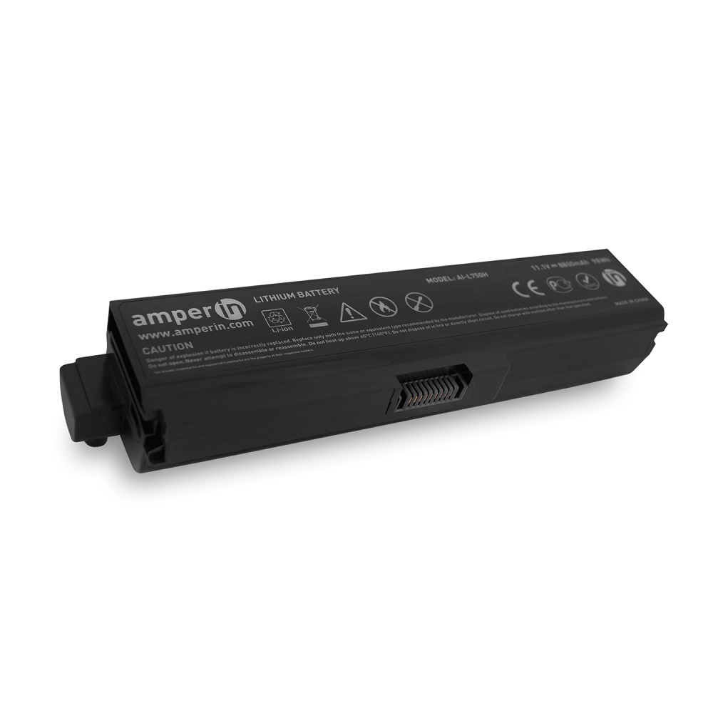 фото Аккумуляторная батарея amperin для ноутбука toshiba l750 11.1v 8800mah (98wh) ai-l750h