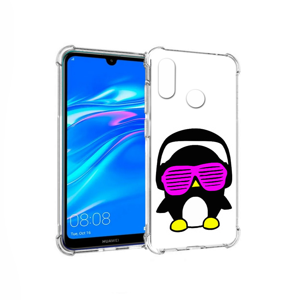 

Чехол MyPads Tocco для Huawei Y9 пингвин (PT227091.35.541), Прозрачный, Tocco