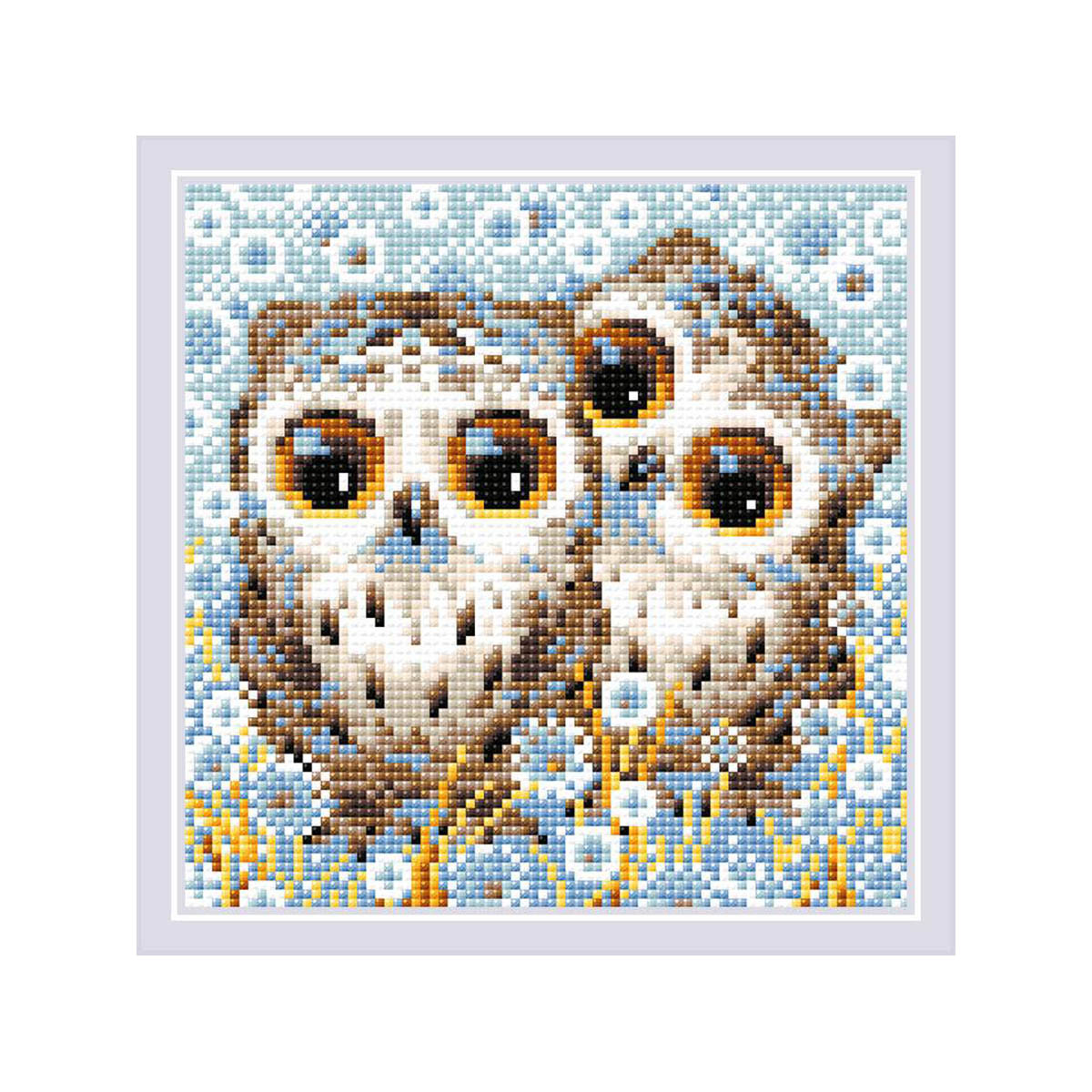 Набор алмазной мозаики Риолис Маленькие совята 20х20 см