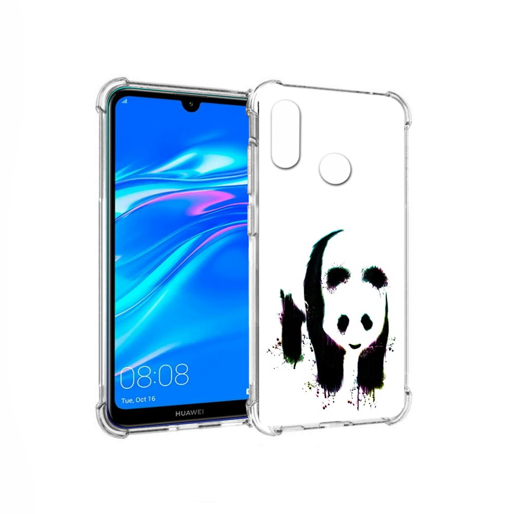 

Чехол MyPads Tocco для Huawei Y9 панда в акварели (PT227091.35.532), Прозрачный, Tocco