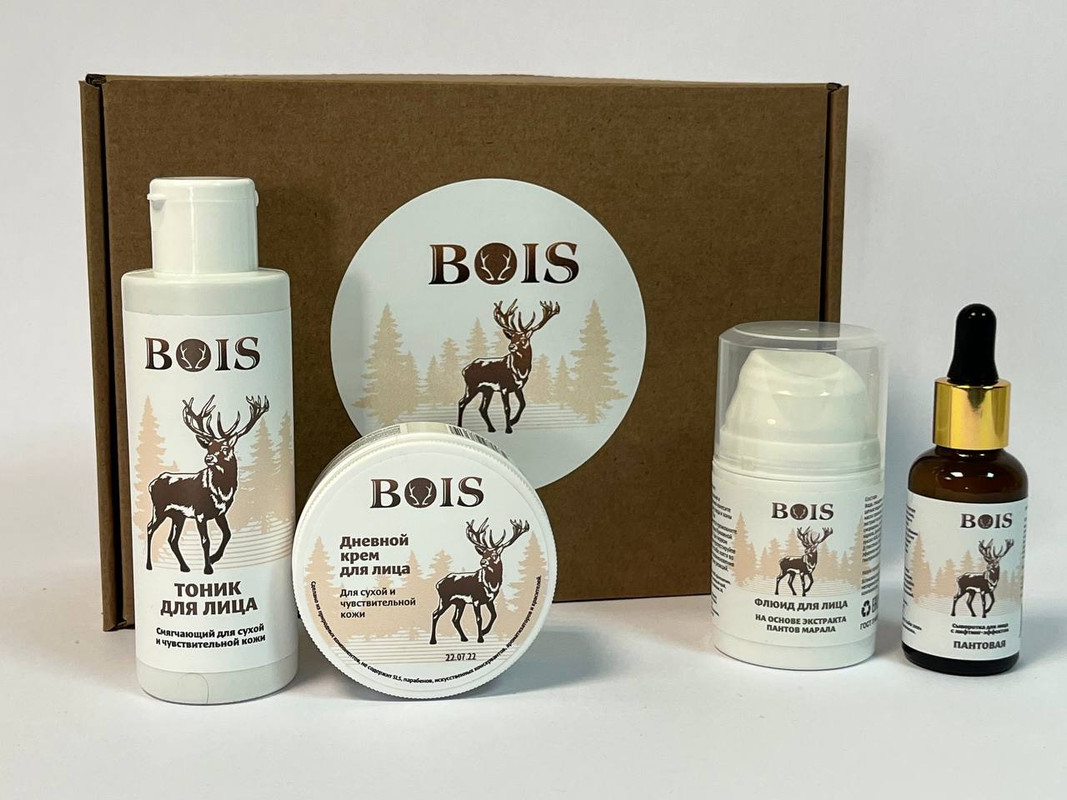 фото Подарочный набор косметики bois омолаживающий комплекс для сухой и чувствительной кожи