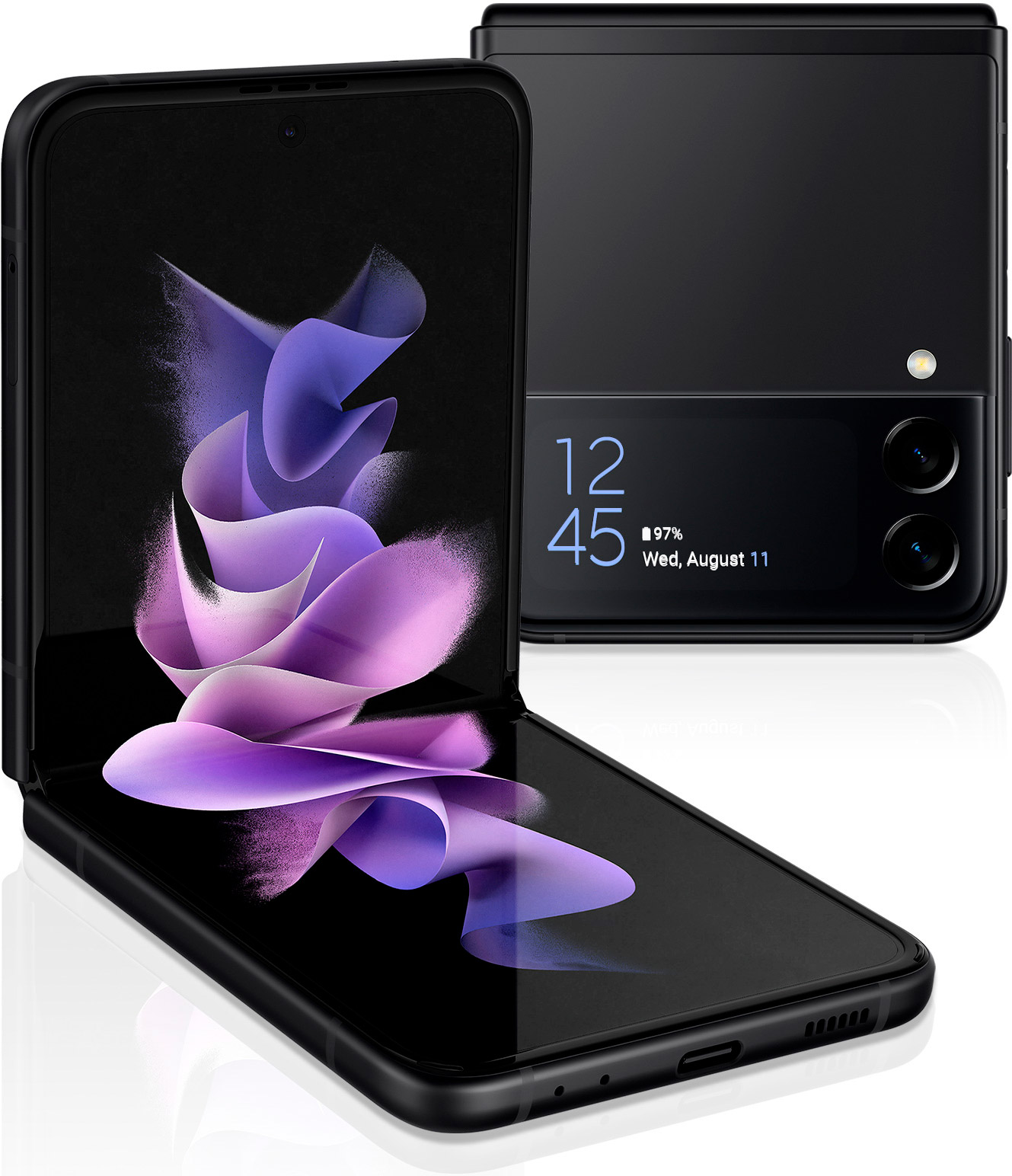 фото Смартфон samsung galaxy z flip 3 256gb black (sm-f711bzkeser)