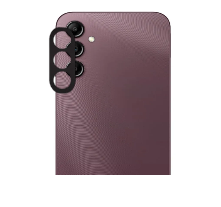 

Защитное стекло на камеру Samsung Galaxy A14, A34, A54 прозрачное с черной рамкой