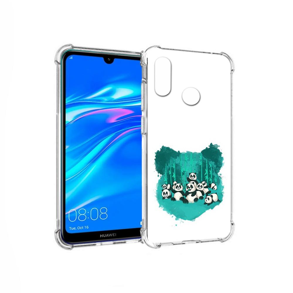 

Чехол MyPads Tocco для Huawei Y9 нарисованные панды (PT227091.35.508), Прозрачный, Tocco