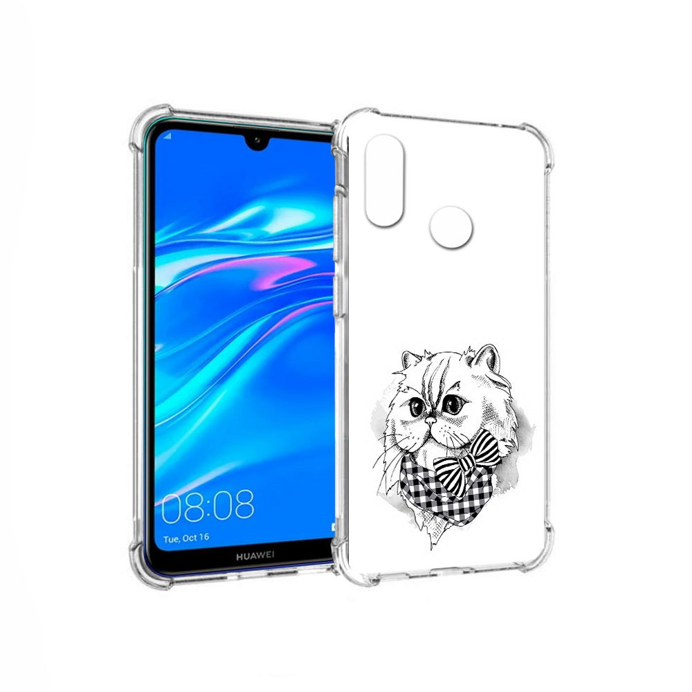 

Чехол MyPads Tocco для Huawei Y9 нарисованная красивая кошечка (PT227091.35.503), Прозрачный, Tocco