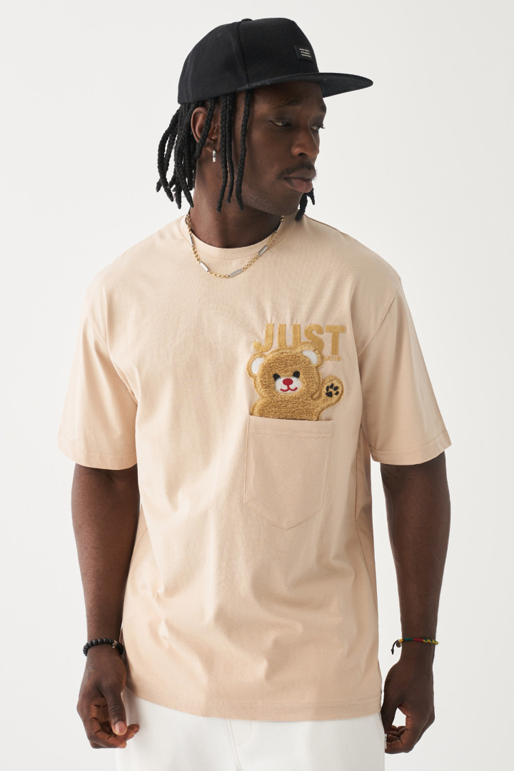 

Футболка мужская King Brich T-SHIRT1336 бежевая L (товары доставляются из-за рубежа), T-SHIRT1336