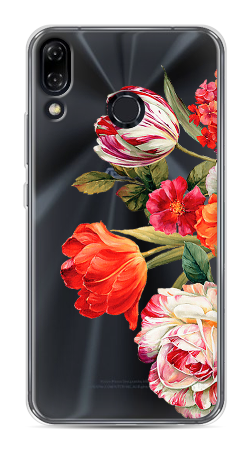 

Чехол Awog на Asus Zenfone 5 ZE620KL "Весенний букет", Красный;розовый;зеленый, 43350-8