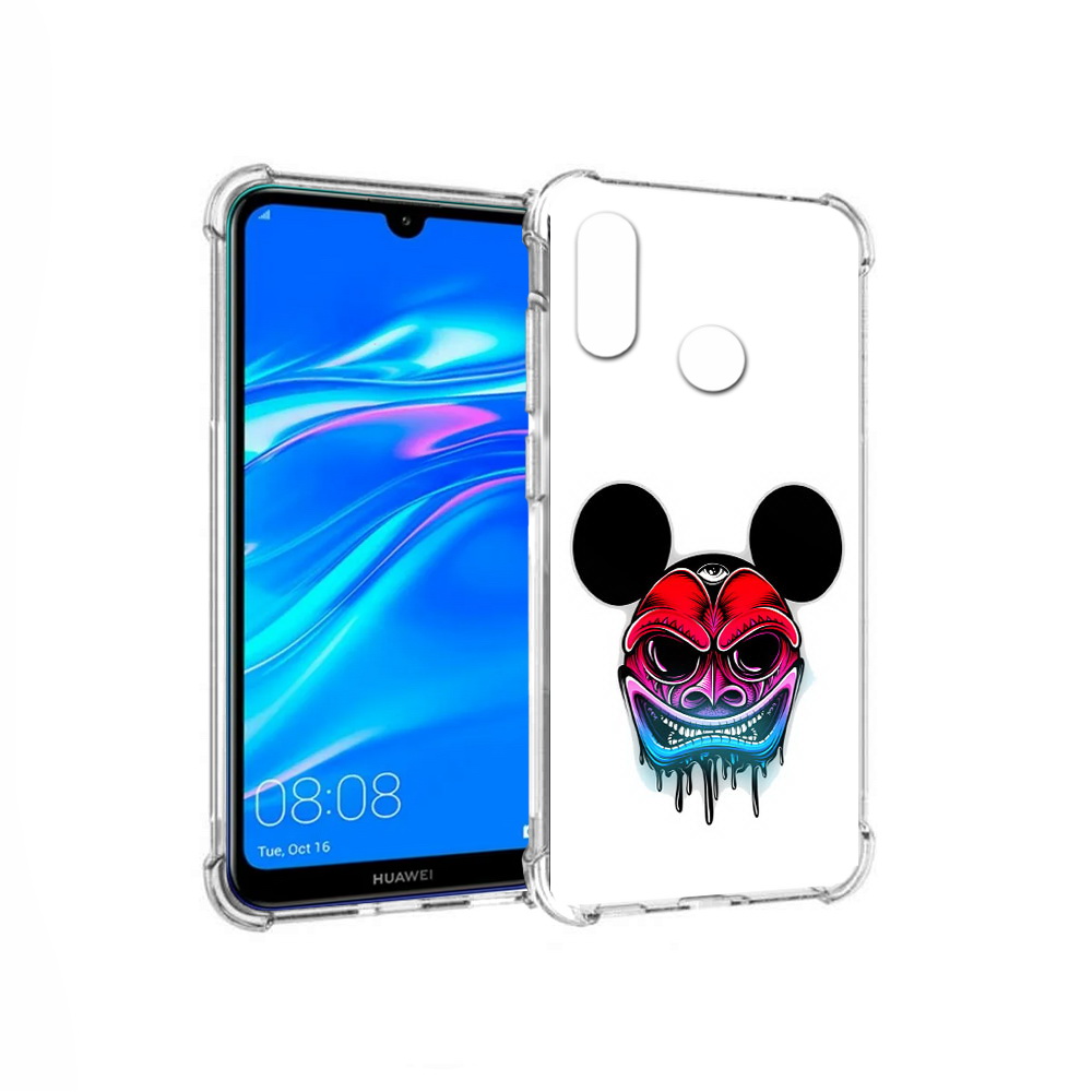 

Чехол MyPads Tocco для Huawei Y9 микки в маске (PT227091.35.473), Прозрачный, Tocco