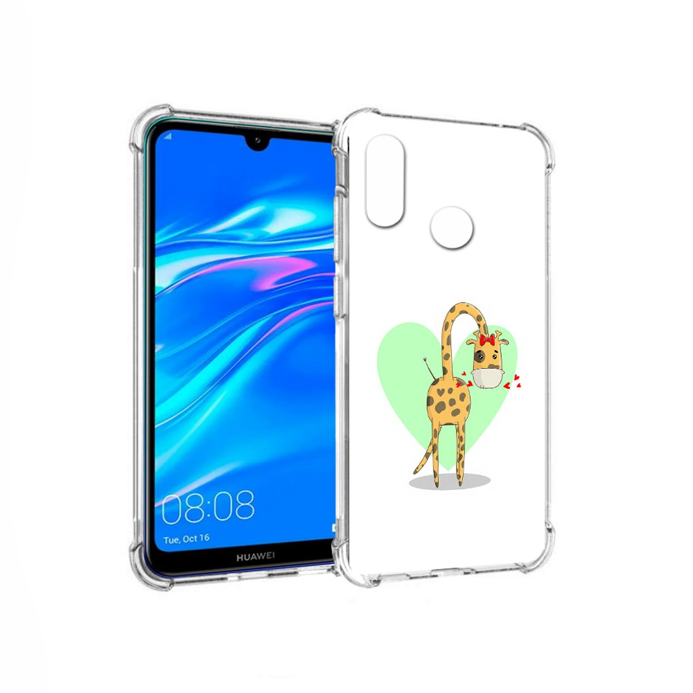 Чехол MyPads Tocco для Huawei Y9 Влюбленный жираф 14 февраля (PT227091.35.47)