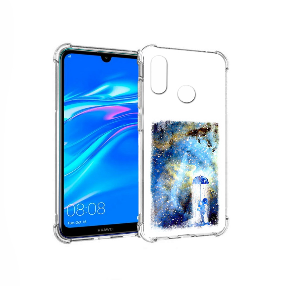

Чехол MyPads Tocco для Huawei Y9 мальчик в небе (PT227091.35.455), Прозрачный, Tocco