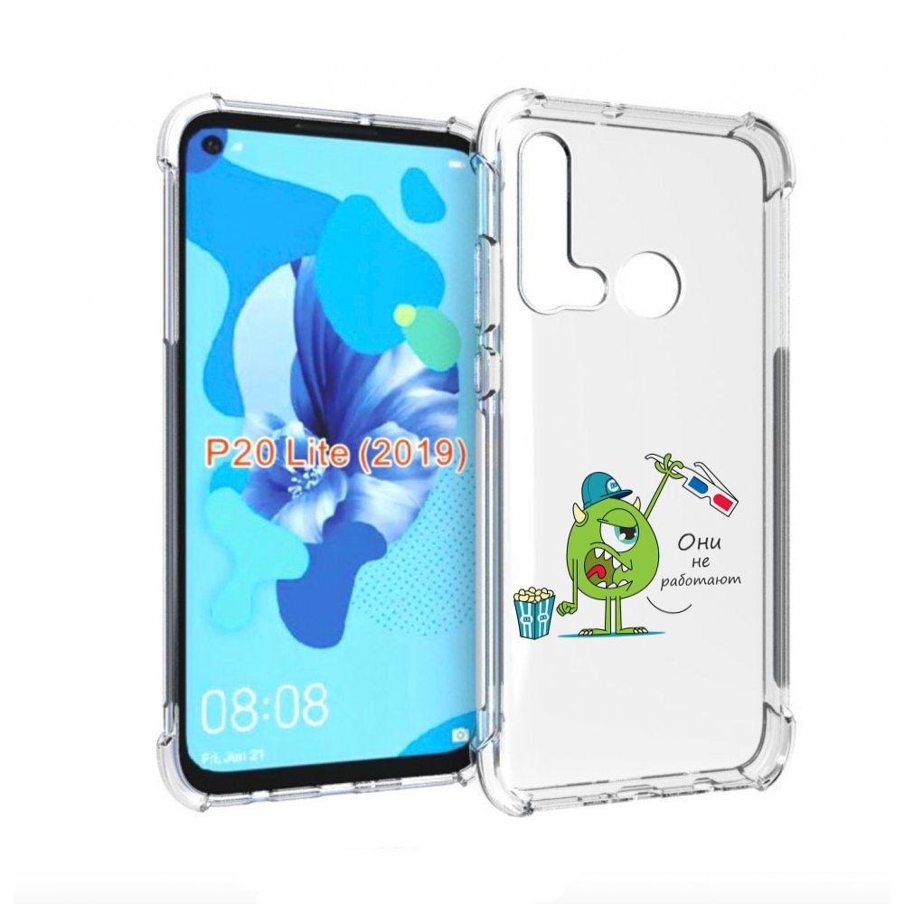 

Чехол бампер MyPads Очки не работают для Huawei P20 Lite (2019)., Прозрачный, Tocco