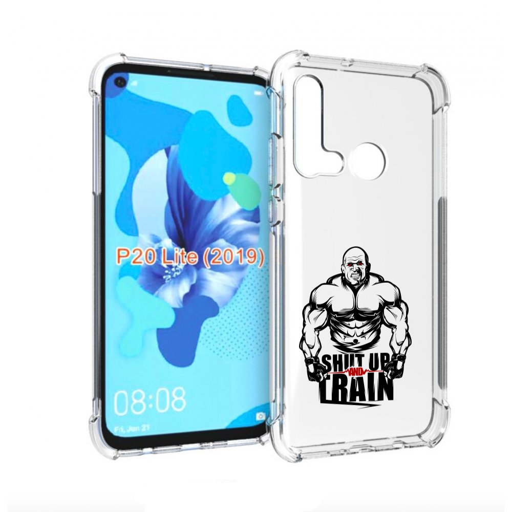 

Чехол бампер MyPads здоровое тело для Huawei P20 Lite (2019)., Прозрачный, Tocco