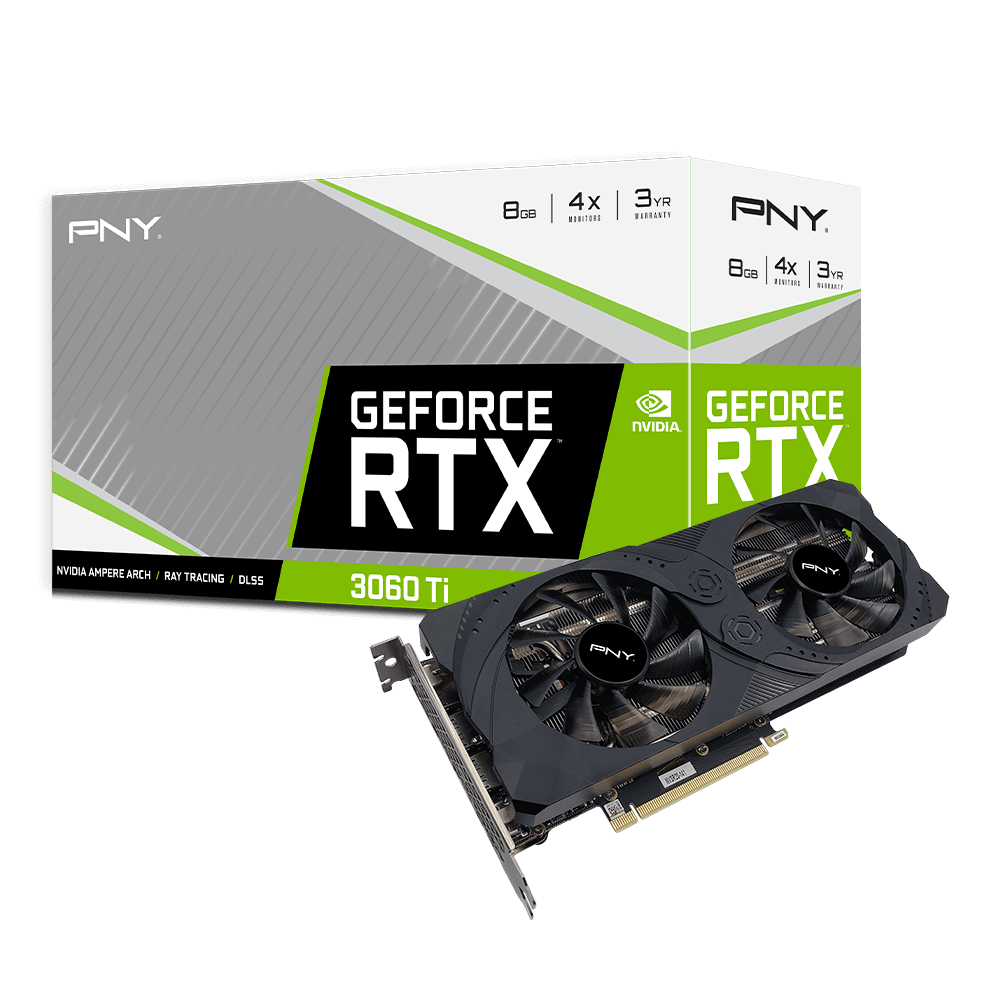 фото Видеокарта pny nvidia geforce rtx 3060 ti (vcg3060t8ldfmpb)