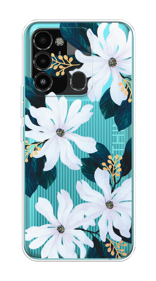 

Чехол на Tecno Spark Go 2022/8С/9 "Delilah Flower", Зеленый;белый, 302850-1