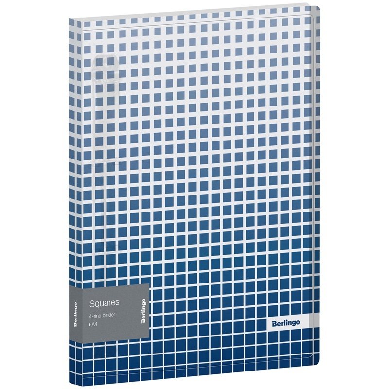 

Папка на кольцах Berlingo Squares, 24 мм, 600 мкм, D-кольца, с внутренним карманом, Синий, "Squares", 24 мм, 600 мкм, D-кольца, с внутренним карманом