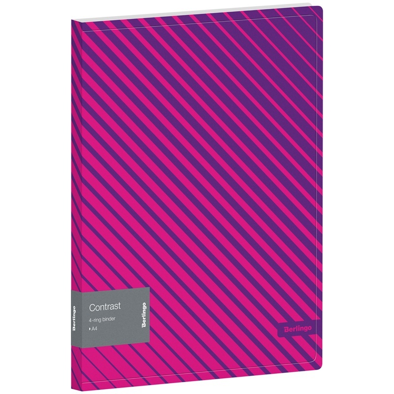 

Папка на кольцах Berlingo Contrast, 24 мм, 600 мкм, D-кольца, с внутренним карманом, Фиолетовый, "Contrast", 24 мм, 600 мкм, D-кольца, с внутренним карманом