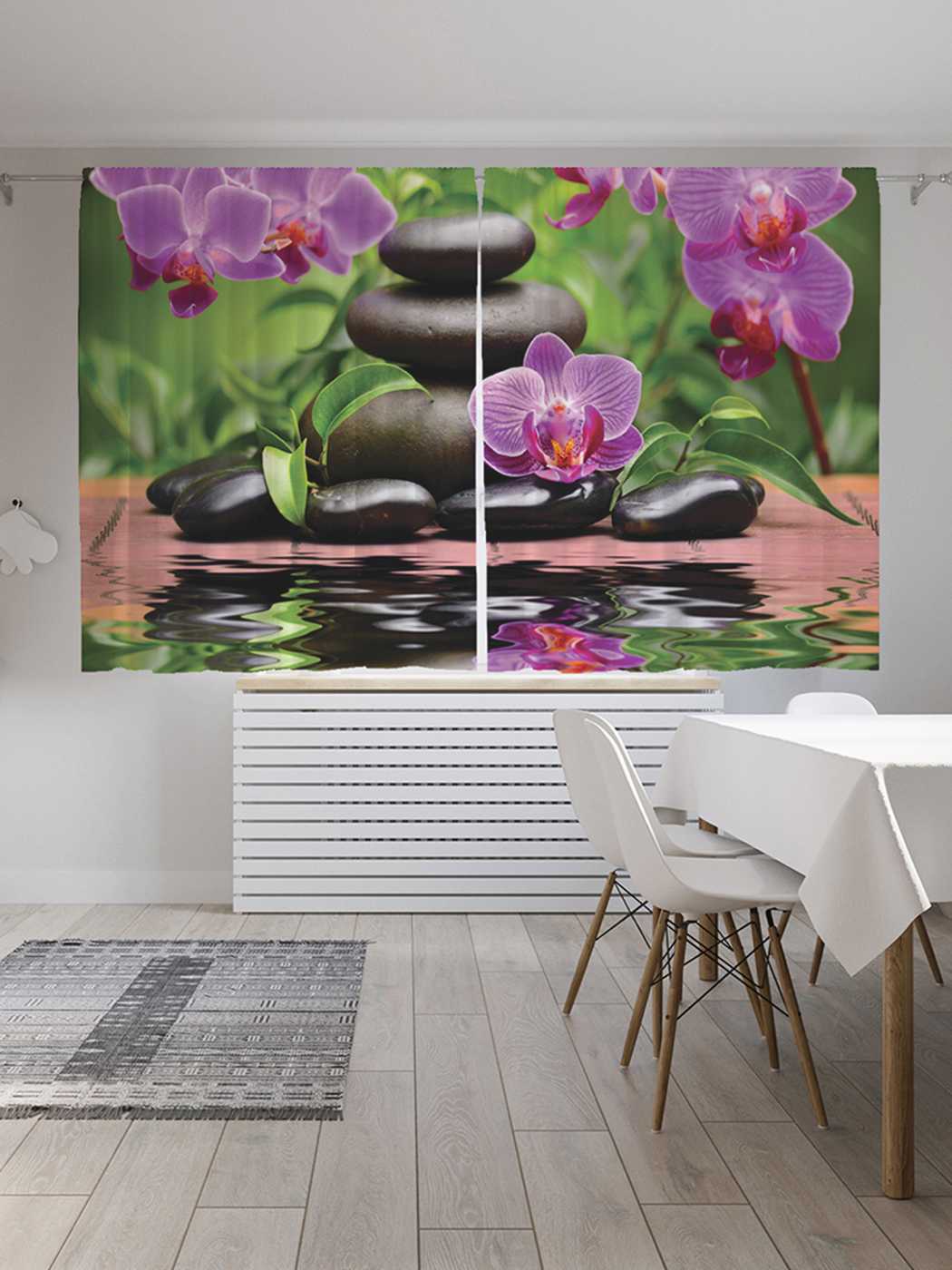 

Шторы JoyArty c фотопечатью "Волнистое отражение" из сатена, 290х180 см, Волнистое отражение