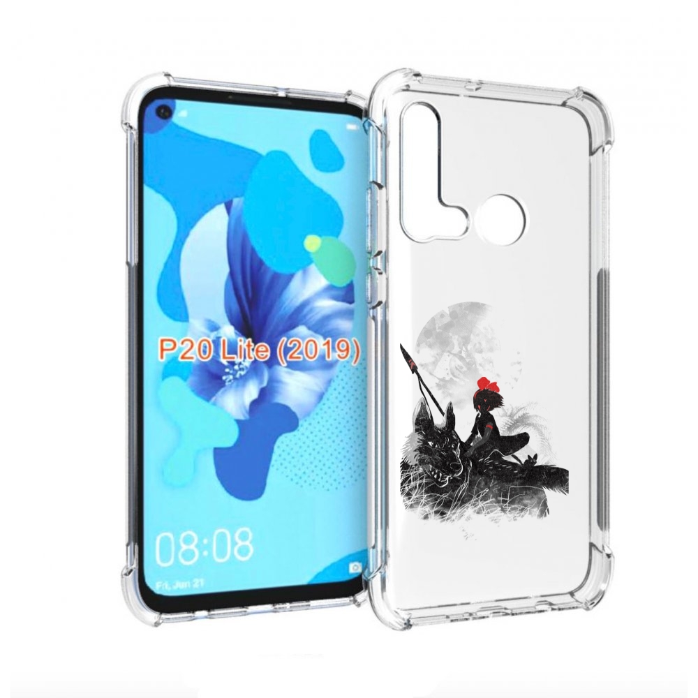 

Чехол бампер MyPads мононоке для Huawei P20 Lite (2019)., Прозрачный, Tocco