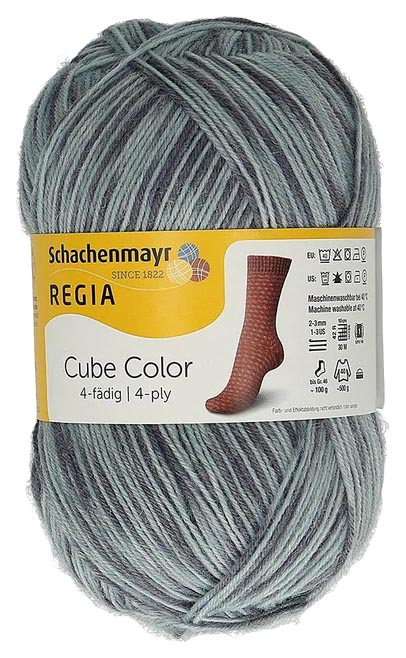 

Пряжа для вязания Regia 9801269 4-fadig (01158), Серый, Regia 4-fadig Color 100g