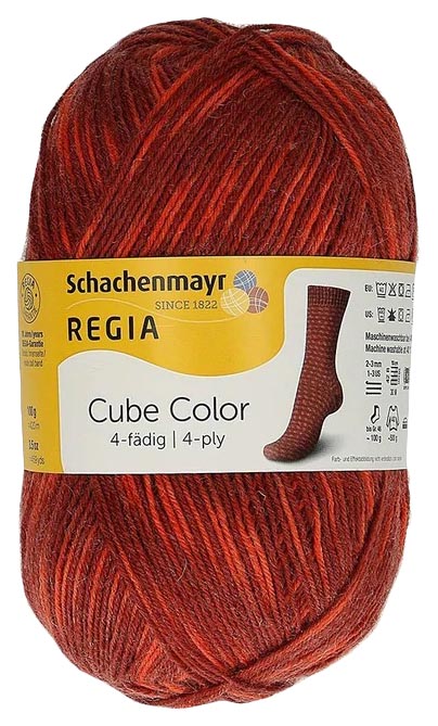 

Пряжа для вязания Regia 9801269 4-fadig (01155), Красный, Regia 4-fadig Color 100g