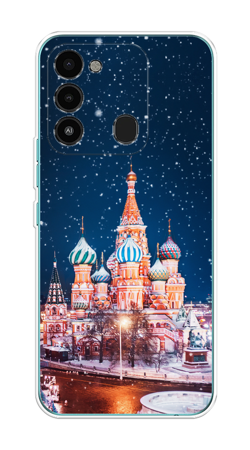 

Чехол на Tecno Spark Go 2022/8С/9 "Москва 1", Коричневый;синий;белый, 302850-1