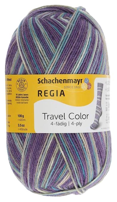 

Пряжа для вязания Regia 9801269 4-fadig (01112), Фиолетовый, Regia 4-fadig Color 100g