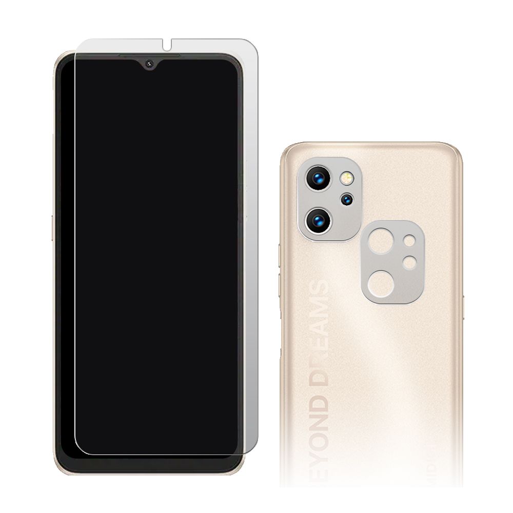 

Стекло защитное гибридное МАТОВОЕ для UMIDIGI Power 7 MAX + защита блока камер 2 шт