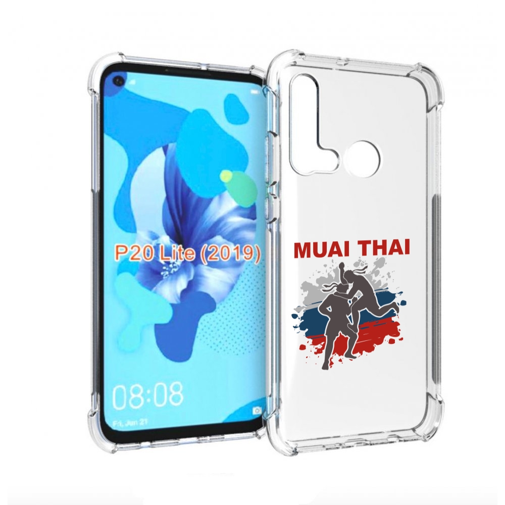 

Чехол бампер MyPads Муайтай для Huawei P20 Lite (2019)., Прозрачный, Tocco