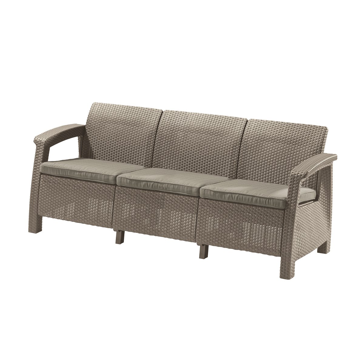 

Диван Keter Corfu Love Seat Max капучино 182x70x79 см, Коричневый