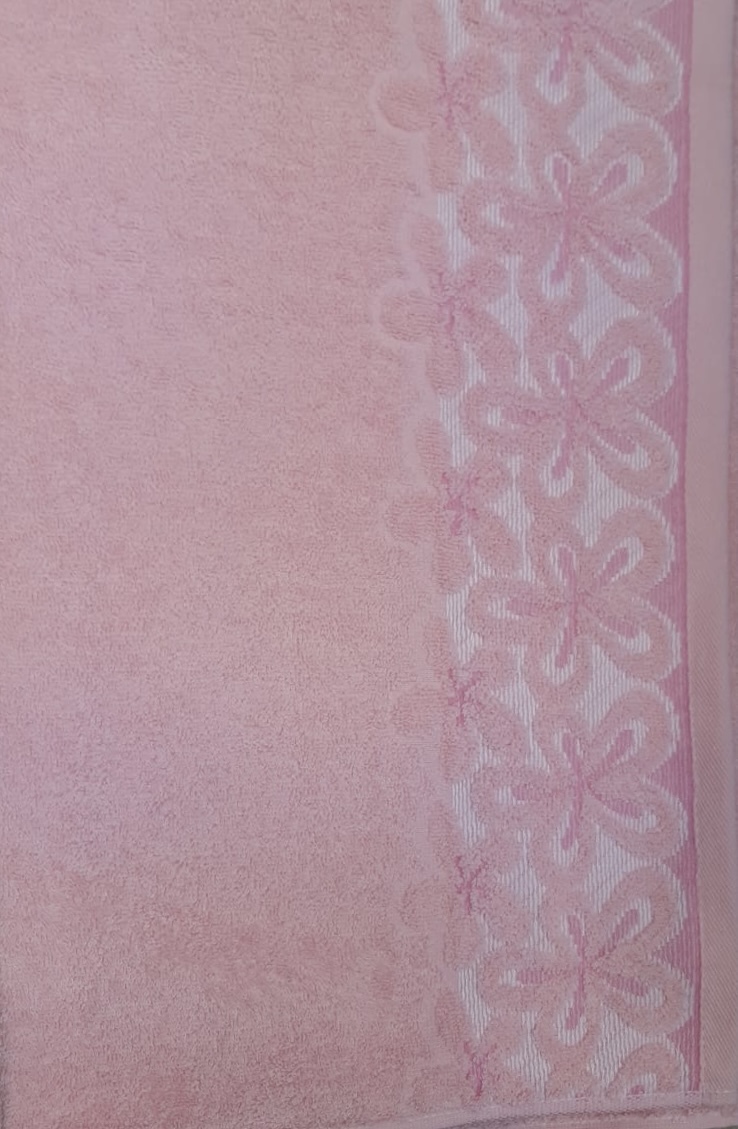 Полотенце махровое LuxoR Ромашка 50х90 (01-076 светло-розовый)