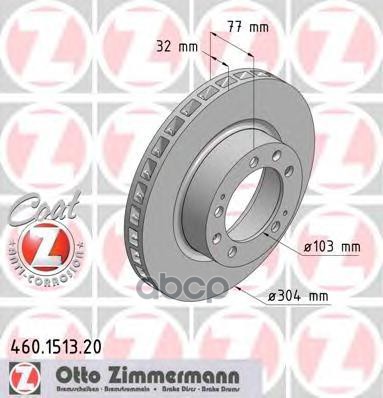

Тормозной диск ZIMMERMANN 460151320