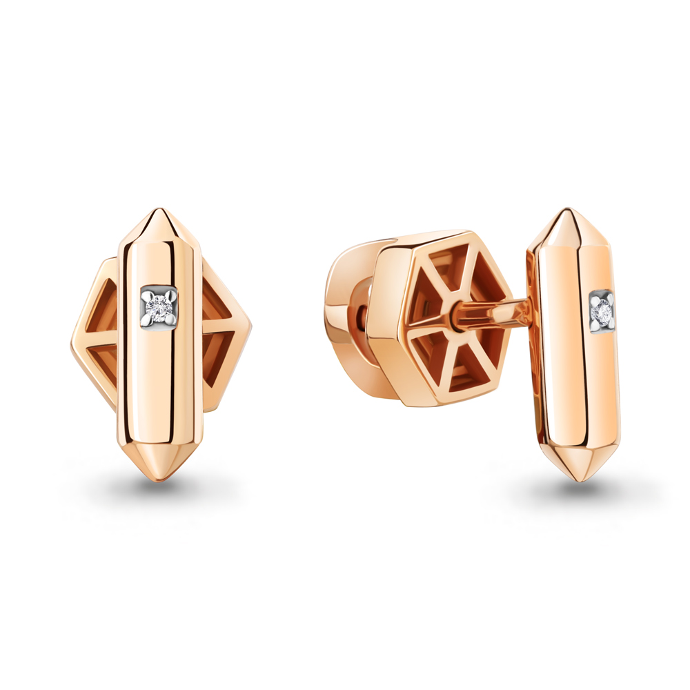 

Серьги-пусеты из серебра с бриллиантом Aquamarine 040165_925_з, 040165_925_з