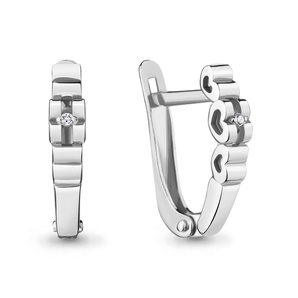 

Серьги из серебра с бриллиантом Aquamarine 040159_925_р, 040159_925_р
