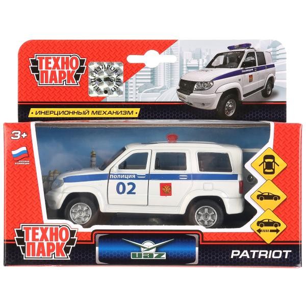 Модель SB-17-81-UP-P(W)-WB УАЗ Patriot Полиция Технопарк  в коробке конвектор patriot pt c 20 st белый
