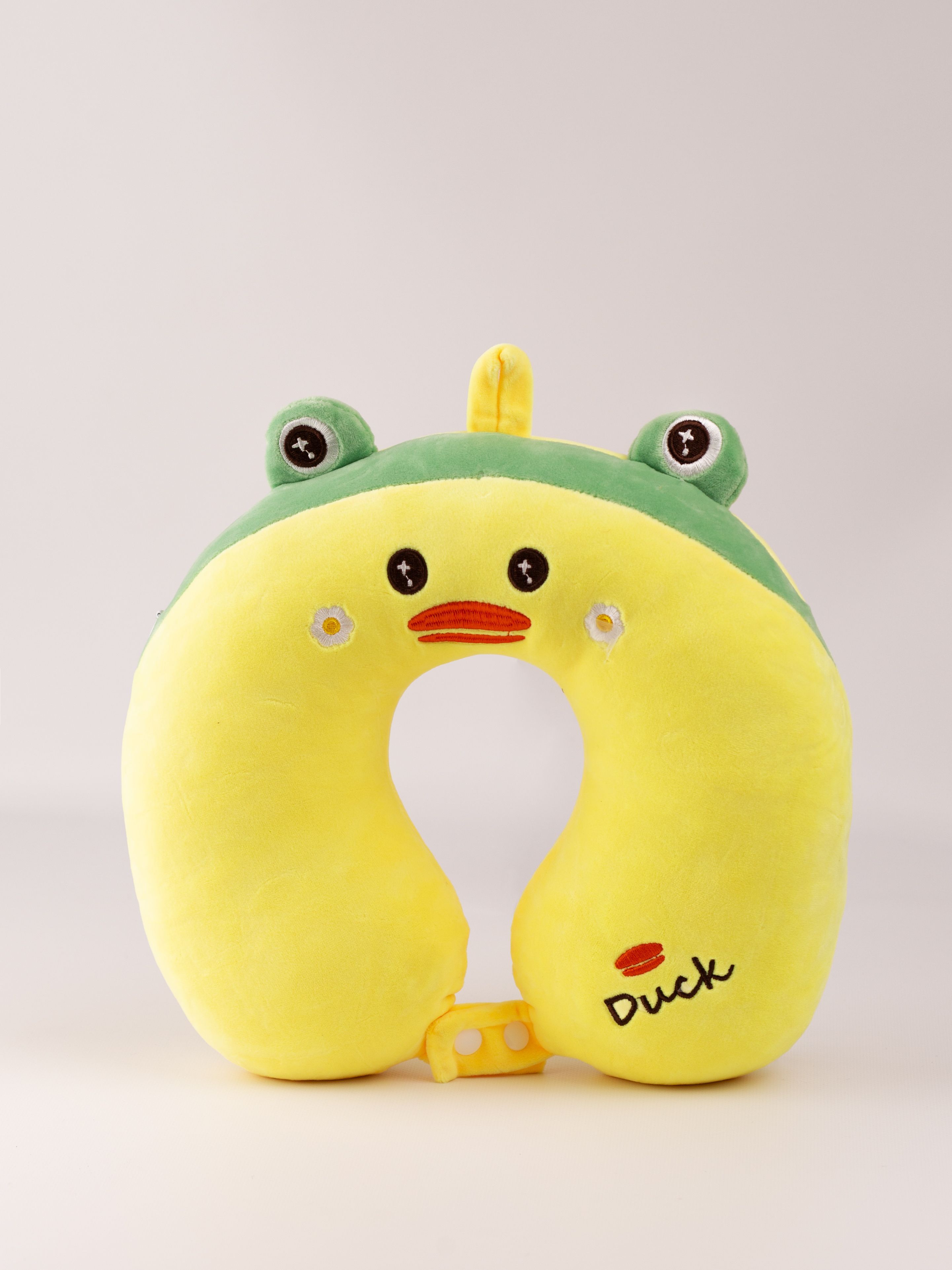 

Дорожная подушка лягушка и утка Duck, Желтый