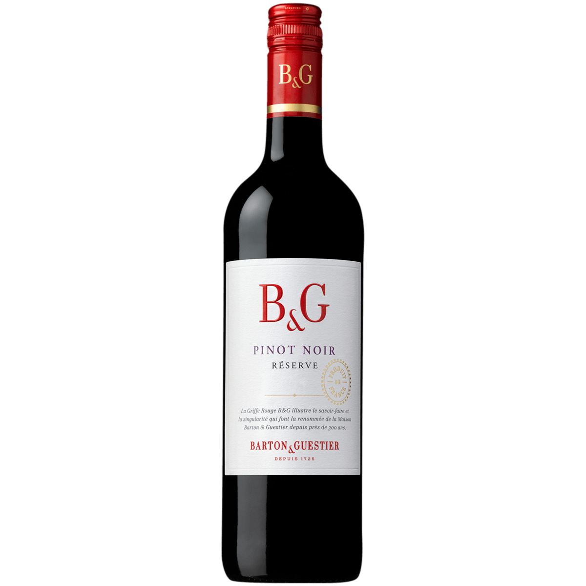 Вино Barton & Guestier Reserve Pinot Noir красное полусухое 750 мл