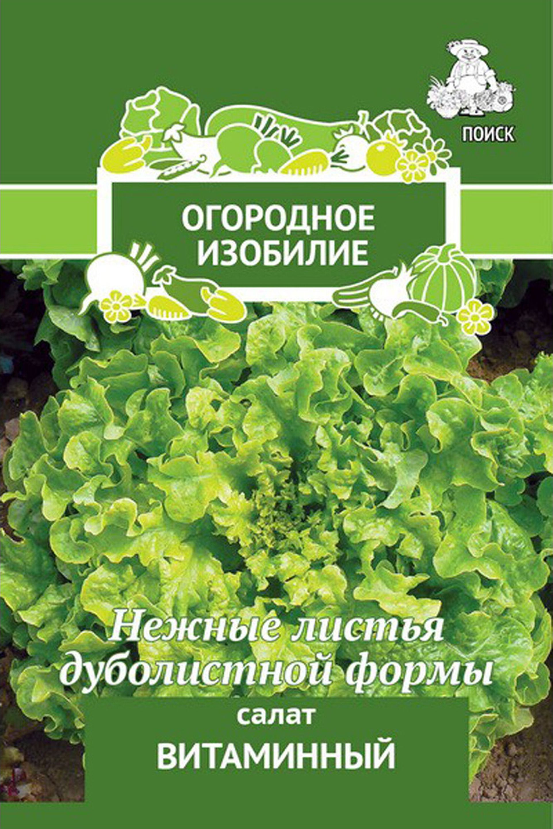 

Семена Салата ПОИСК Витаминный Огородное изобилие 1 г